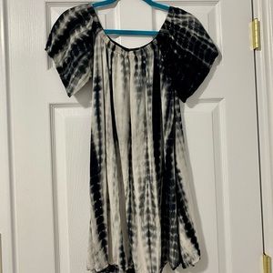 Black tie dye dress